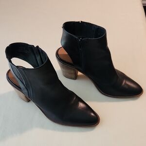 Lucky Brand Black Ankle Boots with Modern Silhouette Women's Size 10